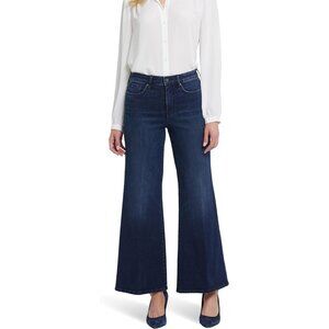 NEW Size 6 - NYDJ Mia Palazzo Wide Leg Jeans - Basin Dark Blue NWT